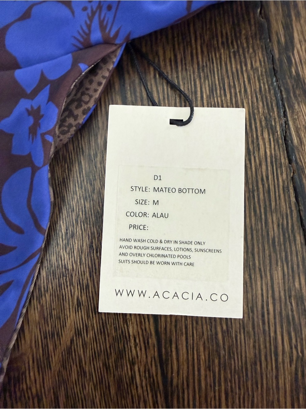 acacia swimwear Alau Bikini, Size Medium - Picture 2 of 4
